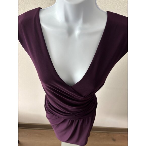 Lauren Ralph Lauren Dress 12 Ruched Draped Sheath V-Neck Cocktail Quiet Luxury - Picture 7 of 16